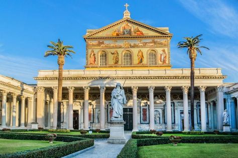 Roman Church, Rome Itinerary, Church Images, Colosseum Rome, Rome Tours, Rome City, San Paolo, Neoclassical Architecture, Temple Architecture