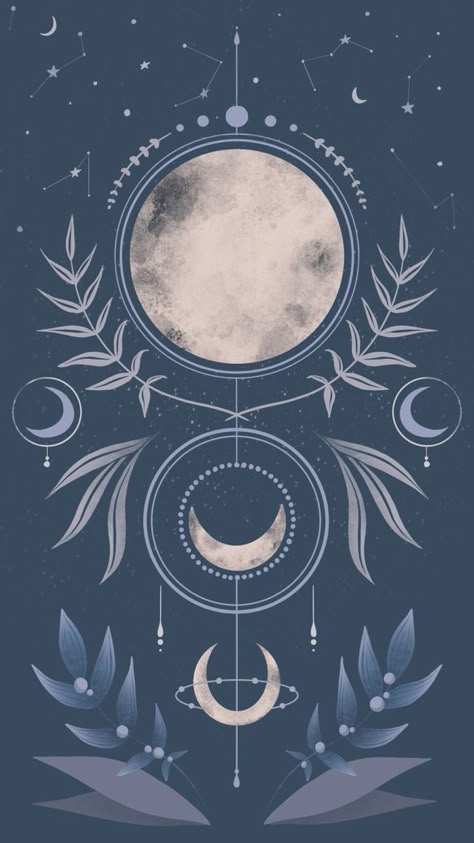 Beautiful Pencil Drawings, Moon Reading, Boho Moon, Witchy Wallpaper, Sketches Ideas, Sketching Ideas, Moon Illustration, Celestial Art, Cool Wallpapers Art