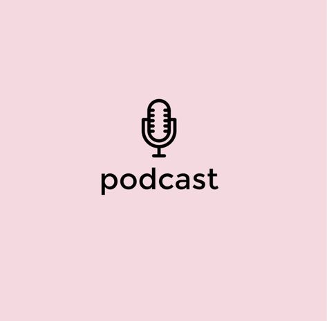 Podcast Aesthetic Logo, Mic Logo, Ios Aesthetic, Widget Ideas, Pink Icons, App Logo, Pink Logo, App Icon, Podcast