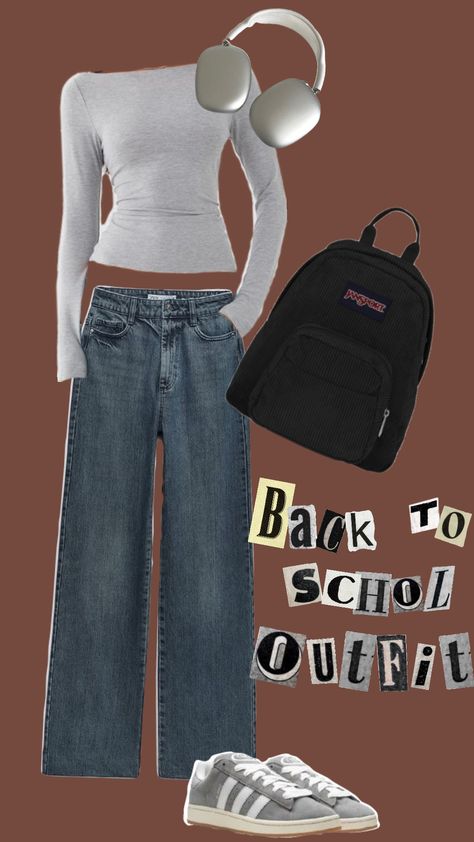 #backtoschool#outfit#fyp#fall#school#highschool #idea#ideaoutfit#jansport# Outfit Ideas For High School First Day, School Fits Highschool Fall, Outfit Ideas For School Preppy, High School Clothes, Outfit Ideas For School Dress Code, Cute Outfits For School For Highschool, High School First Day, School Highschool, School Fits Highschool