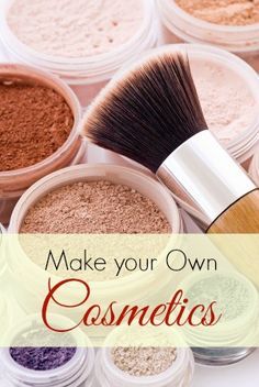 Home Made Cosmetics. Learn how to make foundation, blush, mascara and eyeliner from natural, organic ingredients. How To Make Foundation, Mascara And Eyeliner, Make Up Diy, Makeup Recipes, Homemade Makeup, Homemade Cosmetics, Diy Kosmetik, Special Effects Makeup, Diy Cosmetics