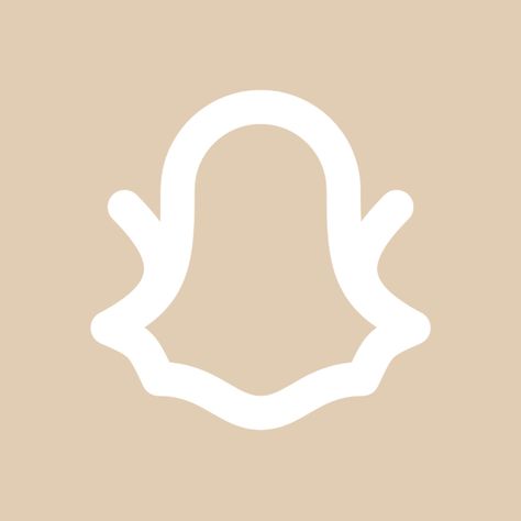 Tan Snapchat Icon, Aesthetic App Icons Beige Snapchat, Beige Find My Icon, Beige Disney Plus Icon, Tan Icons, Brown Ios, Widgets Icon, Snapchat App Icon, Baige Apps Logo