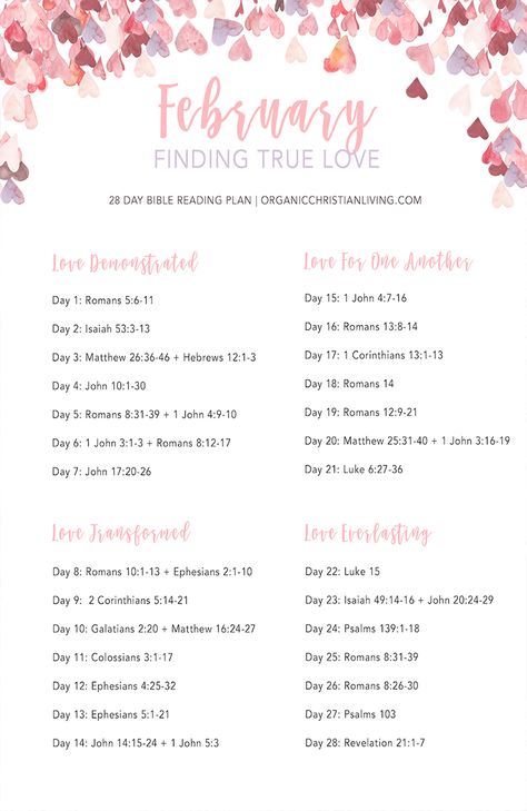 Bible Reading Plan For Women | Topical Bible Study | Bible Study Lessons | Bible Studies for Beginners | Valentine’s Day February Bible Challenge, February Verse A Day, Bible Reading Plan For Couples Relationships, February Bible Study, Bible Reading Plan For Beginners Monthly, Womens Bible Reading Plan, Monthly Devotional For Women, February Bible Reading Plan 2024, February Bible Reading Plan