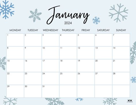 January brings a new year and a renewed motivation to stay organized! Choose from 50 printable January 2024 calendars. 100% FREE! Print from home! Monthly Planner January 2024, Printable January Calendar 2024, January Planner 2024, Cute January Calendar 2024, Calender 2024 January, Free Printable Calendars 2024, Calendar 2024 January, Calendar Template 2024, January 2024 Calendar Printable Free