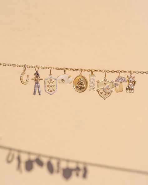 Our Charms, Your Creations 💛 Discover the magic of Sydney Evan, where each piece tells a unique story tailored to you. Our collection features an array of charms symbolizing love, luck, protection, and happiness, allowing you to create a personalized masterpiece. Which charm is your fav? #SydneyEvan #luxuryjewelry #diamondjewelry #charmnecklace #charms #neckstack Sydney Evan, Luxury Jewelry, Charm Necklace, Diamond Jewelry, The Magic, Sydney, To Create, Charms, Quick Saves