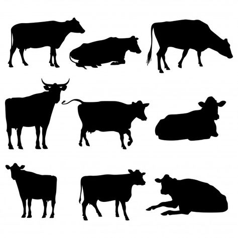 Cattle Silhouette, Icon Nature, Cow Silhouette, Cow Drawing, Food Icon, School Displays, Resume Design Template, Logo Food, Resume Design