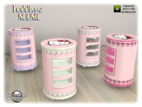 Hello Kitty Furniture, Hello Kitty Lamp, Toddlers Bedroom, Muebles Sims 4 Cc, Love Cafe, The Sims 4 Packs, Sims 4 Expansions, Sims 4 Cc Folder, Free Sims