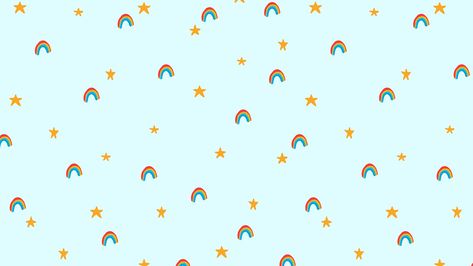 Rainbow pattern desktop wallpaper vector, cute doodle background | free image by rawpixel.com / Sasi Pattern Wallpaper Computer, Rainbow Wallpaper Desktop, Desktop Wallpaper Rainbow, Pattern Desktop Wallpaper, Doodle Background, Kids Doodles, Cute Doodle, Kids Background, Ipad Background