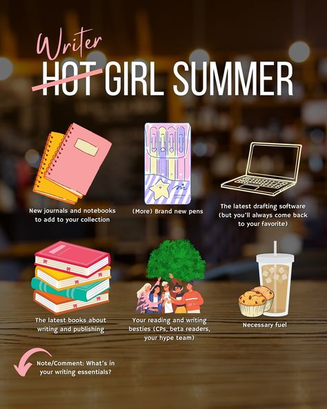 💭What’s in your essential writing kit? I try not to ritualize writing too much, but I find that I will mentally freeze if I don’t have my essentials in place—notebook and pens, COFFEE, music, and my computer. Let me know what’s in your essential kit and feel free to share your writing routine! #writersofinstagram #writer #writerlife #writercommunity #indieauthorsofinstagram #indieauthor #indieauthors #authorsofinstagram #author #authors #amwriting #amwritingfantasy Writing Routine, My Essentials, Coffee Music, Writing Essentials, New Pen, Indie Author, Latest Books, Summer Girls, Authors