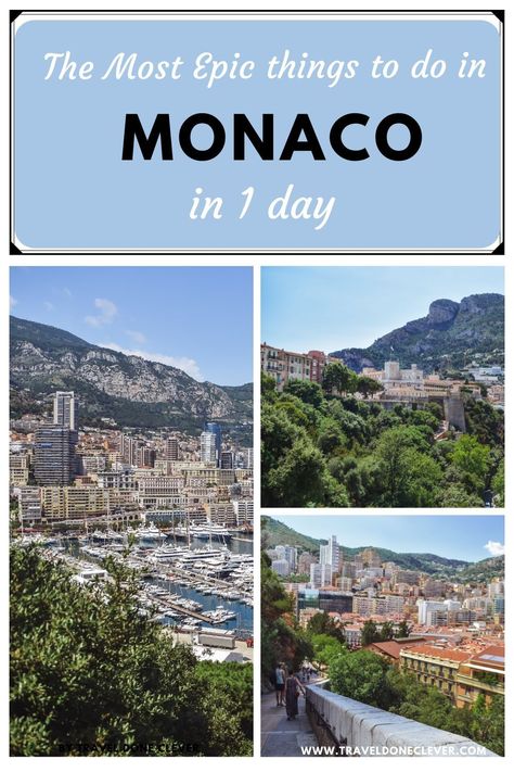 Planning a getaway to the French Riviera? Make sure you go on a day trip to Monaco. Discover the most epic things to see and do in Monaco in 1 day. Be A Millionaire, Road Trip Europe, Filthy Rich, Beautiful Travel Destinations, The French Riviera, Europe Travel Destinations, Travel Places, Europe Travel Tips, City State