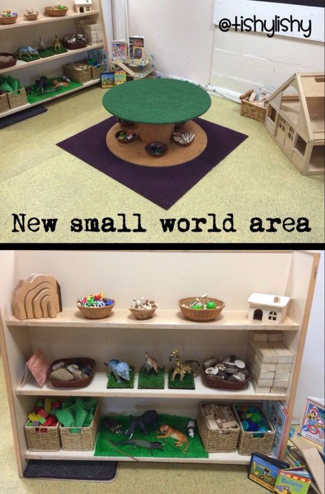 Small World Area, Classroom Areas, Reception Classroom, Reggio Emilia Classroom, Reception Class, Reggio Inspired Classrooms, Eyfs Classroom, Early Years Classroom, Reggio Classroom