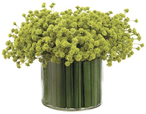 Allstate Floral   //  Allstate Living™ Summer/Fall 2018 Collection   //  Nothing does more for a drab room than flowers and greenery. That’s why our new expertly designed arrangements bring vitality with light and airy baby's breath and grass. With these natural-looking elements, the room feels instantly rejuvenated. Vase With Greenery, Deco Accessories, Tulips Arrangement, Breath Flowers, Popular Flowers, Baby Breath, Faux Flower Arrangements, Rose Arrangements, Wood Planters