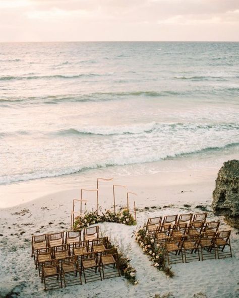 Unique Wedding Venues Microweddings Small Beach Weddings, Small Weddings Ceremony, Beach Wedding Ceremony, Dream Beach Wedding, Boho Beach Wedding, Wedding Beach Ceremony, Beach Wedding Inspiration, Beach Ceremony, Seaside Wedding