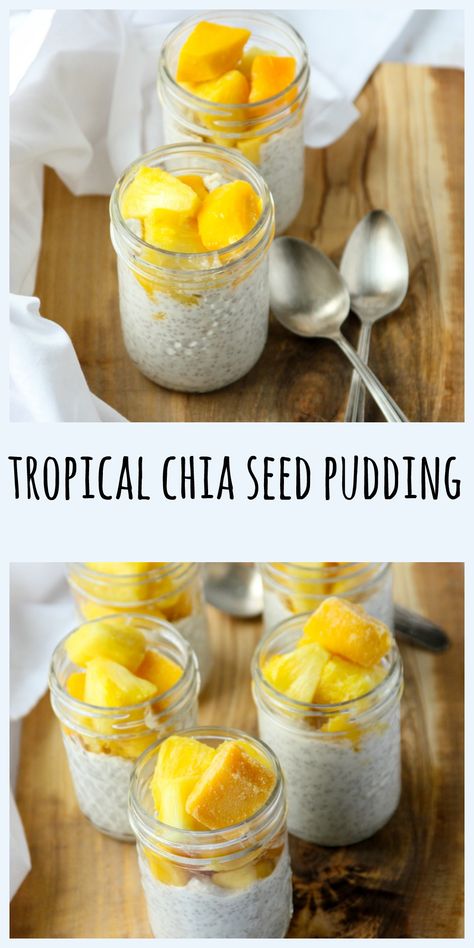 Pineapple Chia Seed Pudding, Pineapple Chia Pudding, Pineapple Breakfast, Inflammatory Meals, Mango And Pineapple, What Is Healthy Food, Healthy Foods To Make, Healthy Food Habits, Yummy Healthy Breakfast