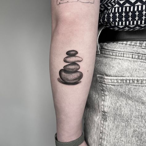 Enjoyed doing another rock stack tattoo the other day. Thanks @kaemorg 😊 #tattoo #flashtattoo #microrealism #blackandgreyrealism #minimaltattoo #denvertattoo #art #tattoos #realism #naturetattoo #cairn #rockstacks #denvertattooartist #blackandgreytattoo Balancing Rocks Tattoo, Ebenezer Stone Tattoo, Stacked Rocks Tattoo, Rock Cairn Tattoo, Cairns Tattoo, Rock Tattoo Nature, Cairn Tattoo, Rock Tattoo Ideas, Stack Tattoo