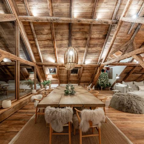 French Ski Chalet | Emma Wood Interiors French Ski Chalet, Chalet Dining Room, Ski Chalet Interior, Chalet Interior, Ski Chalet, Wood Interiors, French Farmhouse, Dining Room Decor, Skiing