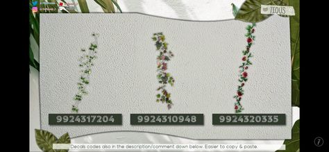 Roblox Vine Decals, Bloxburg Transparent Vine Decal Codes, Bloxburg Hanging Plant Decals Codes, Bloxburg Tree Decals Codes Transparent, Vines Decal Bloxburg, Vines Bloxburg, Roblox Kitchen Decals, College Bloxburg, Vine Decals Bloxburg