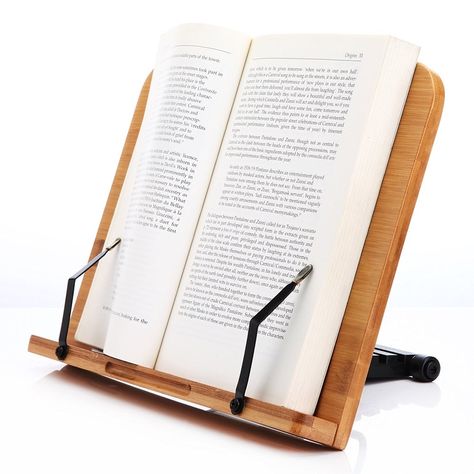 19 Accessories From Amazon That Every Book-Lover Needs To Add To Their Shopping Cart Ipad Reading, Cookbook Display, Wood Book Stand, Kitchenaid Artisan Stand Mixer, Reading Stand, Book Rest, Bible Stand, Book Holder Stand, Cookbook Holder