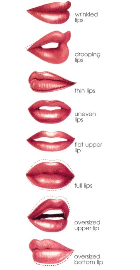 Lip descriptions through art Easy Pictures, Drawing 101, Lip Tips, Lipstick Tutorial, 얼굴 드로잉, Draw Eyes, Drawing Eyes, Lip Wrinkles, 얼굴 그리기