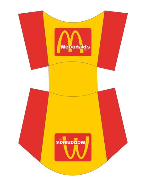 Mcdonalds French Fries Box Template Mcdonalds Happy Meal Box Template, Happy Meal Box Template, Mcdonalds Printables, Mcd Fries, Fry Box Template, Fries Packaging, Box Templates Printable Free, Snacks At Home, Mcdonald French Fries