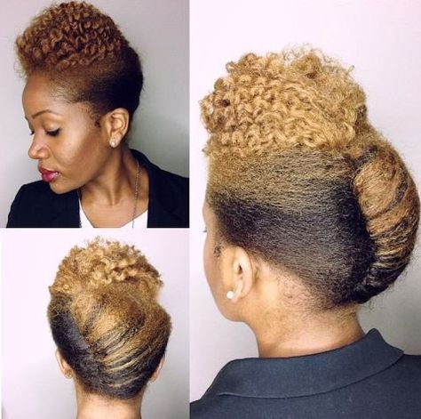 20 Tuck And Roll Styles That Are Too Pretty For Words [Gallery] Professional Natural Hairstyles, Natural Updo, Cabello Afro Natural, Black Hairstyles With Weave, French Roll, Twisted Hair, Updo Styles, Beautiful Natural Hair, Peinados Recogidos