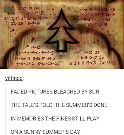 Faded pictures bleached by sun. The tale's told, the summer's done. In memories the pines still play on a sunny summer's day. Bill Cipher Headcanon, Gravity Falls Headcanon, Pines Twins, Alex Hirsch, Fall Memes, Gravity Falls Funny, Gravity Falls Bill, Gravity Fall, Gravity Falls Comics