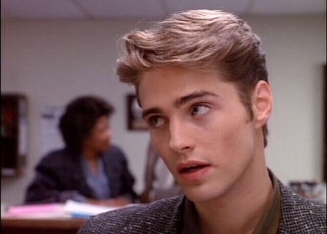 Jason Priestley 90s, Brandon Walsh, Jason Priestley, Beverly Hills 90210, Male Face, Celebrity Crush, Beverly Hills, Mens Hairstyles, Pretty People