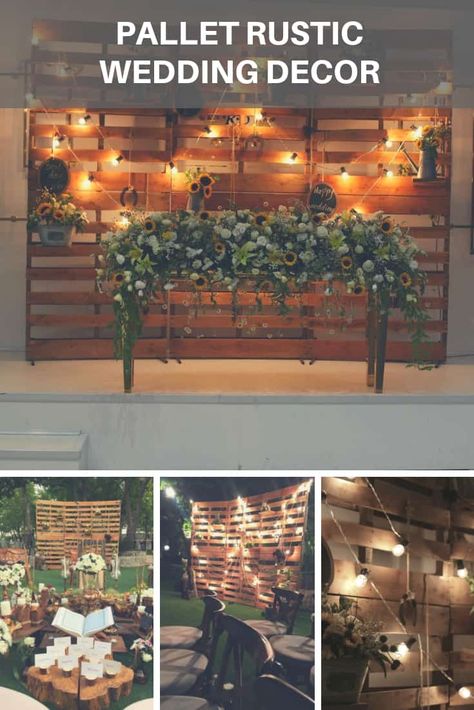 I've built this decorative wall for a wedding out of …    Read More »  #PalletWall, #RecyclingWoodPallets, #Wedding #PalletWallDecorPalletPainting Pallet Wedding Decor, Pallet Builds, Repurposed Pallets, Pallet Pictures, Pallet Wall Decor, Pallet Home Decor, Palette Wall, Diy Pallet Wall, Pallet Wedding