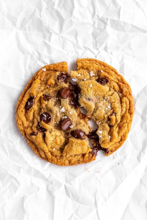 Vegan Single Serve, Single Serve Chocolate Chip Cookie, Single Serve Cookie, Vegan Cookie, Vegan Cookies Recipes, Vegan Chocolate Chip Cookies, Chewy Chocolate Chip Cookies, Vegan Chocolate Chip, Vegan Condiments