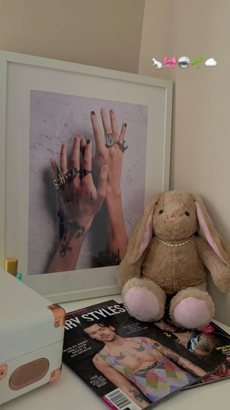 Harry Coded Room Decor, Harry Core Room, Harrycore Room, Harry Styles Room Decor Aesthetic, Harrie Aesthetic, Harry Styles Aesthetic Harry’s House, Harrie Room Aesthetic, Fangirl Aesthetic, Harry Coded