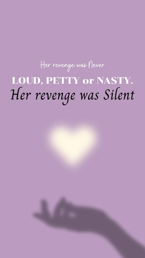 #DAILYQUOTE Her revenge was never Loud, Petty or nasty. Her revenge was Silent 💫 and thats one of her power. ❤️ #wallpaper #quote #motivation #girlpower #selcare #Selfcare #affirmation #cards Silent Revenge Quotes, Revenge Quotes, Wallpaper Quote, Power Wallpaper, Daily Quote, Quote Motivation, Love Yourself Quotes, Affirmation Cards, Daily Quotes