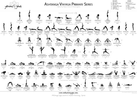 Yoga Asanas Names, Yoga For Two, Ashtanga Primary Series, Yoga Chart, Ashtanga Yoga Primary Series, Poses Standing, Yoga Flow Sequence, Yoga Series, Yoga Ashtanga