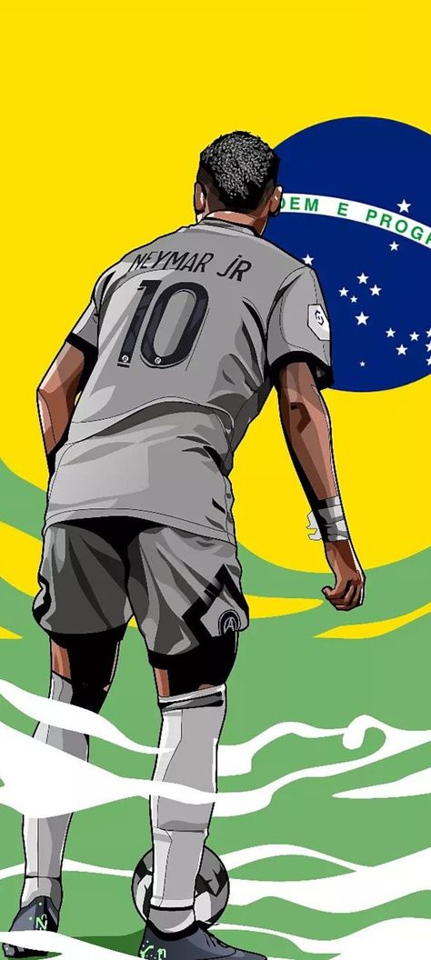 Neymar Drawing, Football Drawing, Pop Art Wallpaper, Soccer Pictures, Neymar Jr, Neymar, Painting Ideas, Art Wallpaper, Pop Art