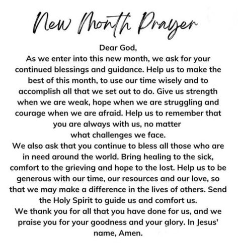 New Month New Goals Quotes Inspiration, First Of The Month Prayer, New Day Prayers, New Month Prayer, New Month New Goals Quotes, 2024 Prayers, New Month Quotes, Struggle Quotes, Month Quotes