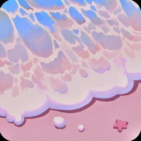 Pastel Art Digital, Pastel Sea Aesthetic, Widget Iphone Aesthetic Pastel, Pastel Ocean Aesthetic, Blue And Pink Widgets, Pink And Blue Pfp, Blue And Pink Icons, Pink Ocean Aesthetic, Pink And Blue Aesthetic