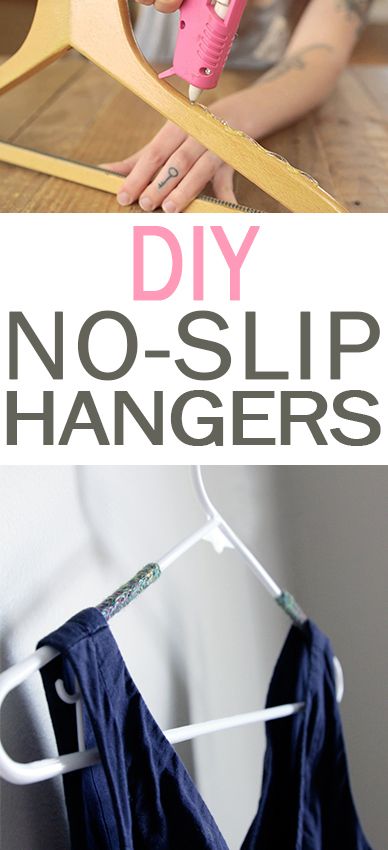 DIY No-Slip Hangers | 101 Days of Organization Hanger Hacks, New Home Organization, Organization Clothes, Diy Organizing Ideas, Organization Life Hacks, Closet Organization Tips, Yard Diy, Non Slip Hangers, Organize Home