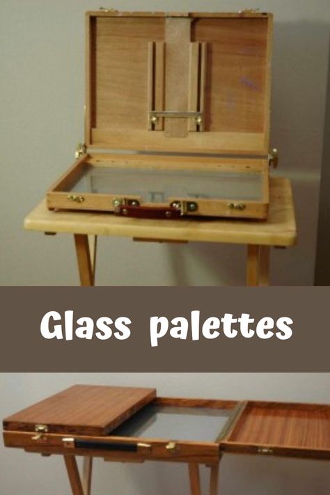 Well, sort of. It certainly has made my painting sessions much easier. Clean up during and after painting is so much quicker. #glasspalette Glass Palette, Artist Palettes, Pochade Box, Glass Store, Art Supply Stores, Artist Palette, Storing Paint, Art Desk, Paint Palette