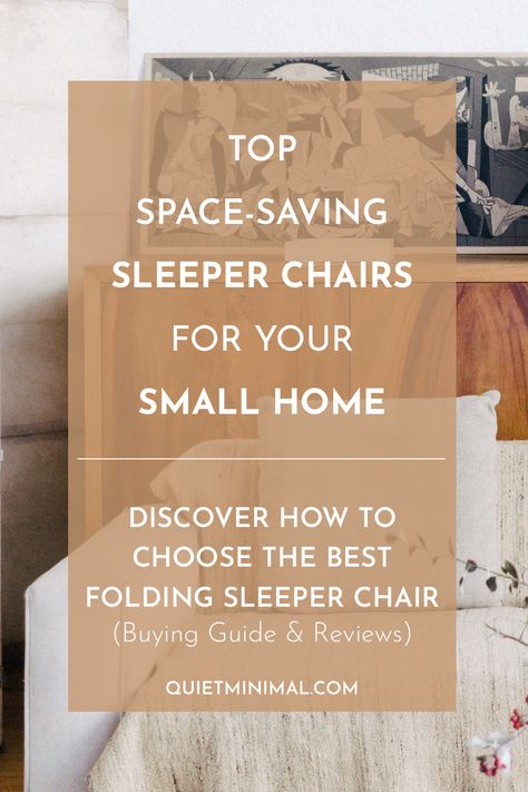 There are a few things to look out for when choosing a sleeper chair. Discover the complete buying guide and reviews of space-saving sleeper chairs. Chair For Kids Room, Sleeper Chair Bed, Beds For Small Spaces, Sleeper Bed, Folding Mattress, Chairs For Small Spaces, Sleeper Chairs, Folding Beds, Sleeper Chair