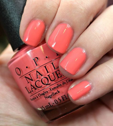 OPI California Dreaming Nail Polish Collection Swatches + Review Opi Peach Colors, Opi California Dreaming, Solid Nails, Summer Pedicure Colors, Vacay Nails, Peach Nail Polish, Coral Nail Polish, Opi Nail Polish Colors, Opi Nail Envy