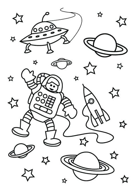 Galaxy Coloring Pages - Best Coloring Pages For Kids Astronaut Coloring Page, Space Coloring Sheet, Astronaut Coloring, Solar System Coloring Pages, Earth Coloring Pages, Space Art Projects, Planet Coloring Pages, Outer Space Art, Space Coloring Pages