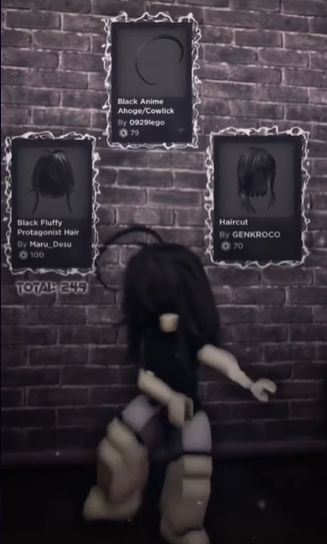 Black Roblox Hair Combos, Roblox Black Hair Combo, Roblox Hairstyles, Roblox Hair Combos, Roblox Hair, Avatar Roblox, Goth Hair, Short Hair Black, Black Hair Roblox