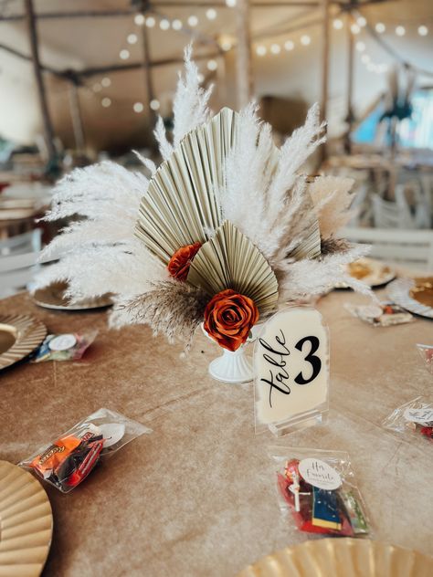 Simple Pampas Grass Table Decor, Small Pampas Centerpiece, Pampas Grass And Roses Centerpiece, Pampas’s Grass Centerpieces, Pampas Baby Shower Centerpiece, Pampas Grass Centerpieces, Pampas Grass Centerpiece, Rustic Elegance Decor, Short Centerpieces