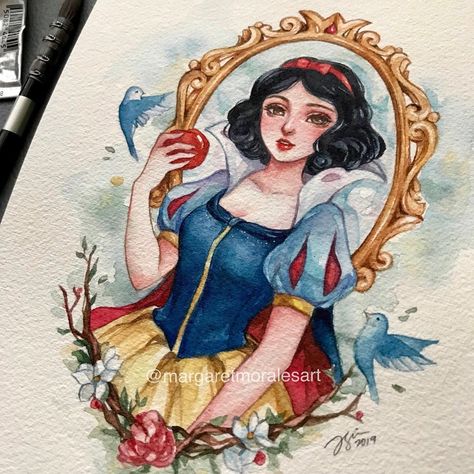 Continuing my mini princess series~Mulan! 🗡❤️ I rewatched the movie recently and I still love it 😍 . . Original: Sold #art #mulan… Margaret Morales, Fan Art Disney, Disney Cake, Disney Drawing, Disney Fanart, Journal Stuff, Disney Princess Drawings, Pinturas Disney, Watercolor Artists