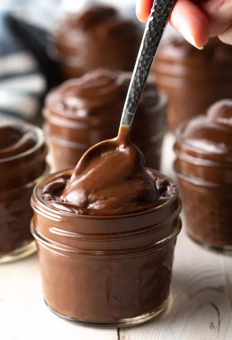 The Best Homemade Chocolate Pudding Recipe - You won't believe how incredibly easy it is to make creamy and luscious chocolate pudding from scratch! Skip the box and give this classic homemade pudding recipe a try. #chocolatepudding #chocolatepuddingrecipe #homemadepudding #howtomakepudding #aspicyperspective Homemade Chocolate Pudding Recipe, Home Made Pudding, Chocolate Pie Filling, Easy Chocolate Pudding, Chocolate Pudding Recipe, Easy Pudding Recipes, Homemade Chocolate Pudding, Pudding Flavors, Avocado Chocolate Pudding