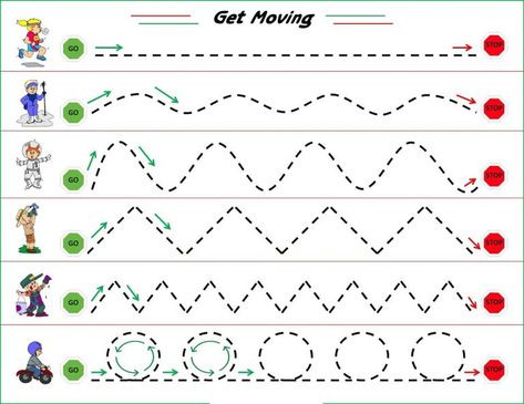 Printable Line Worksheet for Kindergarten | Learning Printable Fine Motor Skills Worksheets, Motor Skills Worksheets, Preschool Tracing, Pre Writing Activities, Tracing Worksheets Preschool, Preschool Fine Motor, Worksheets Preschool, Preschool Writing, Handwriting Worksheets