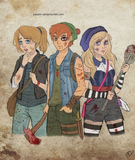 Peter, Wendy, and Alice Disney Amor, Princesas Disney Anime, Zombie Disney, Dark Disney, Twisted Disney, Art Disney, Disney Dream, Zombie Apocalypse, Disney Halloween