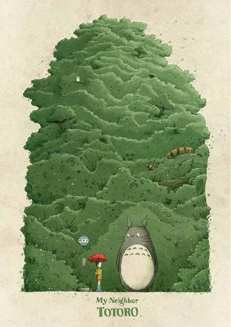 studio ghibli digital art graphic design aesthetic drawing modern anime style asian japanese chinese ethereal g e o r g i a n a : a r t Totoro Poster, Studio Ghibli Poster, Room Pics, Ghibli Artwork, Japon Illustration, Studio Ghibli Art, Picture Collage Wall, Ghibli Art, Ghibli Movies