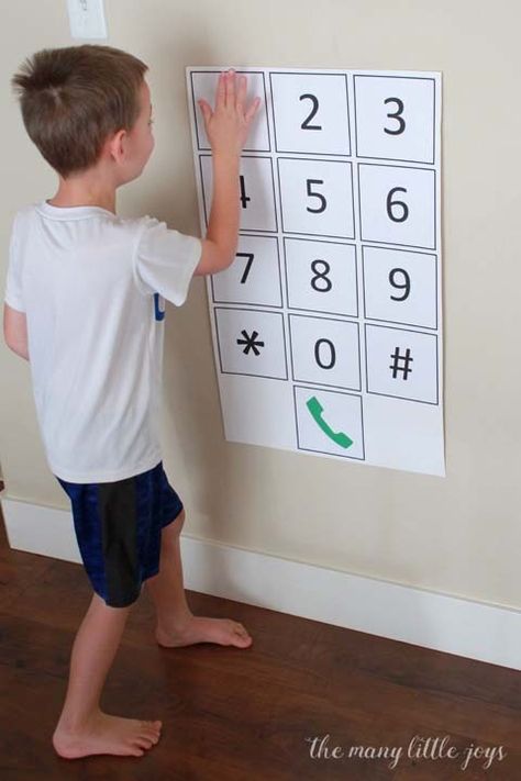 Safety Skills: How to teach your child to memorize his phone number - The Many Little Joys Simple Activities, Know Your Name, Aktivitas Montessori, Toddler Learning Activities, Preschool Learning Activities, Preschool Math, Toddler Learning, Preschool Learning, Raising Kids