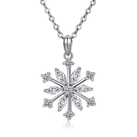 PRICES MAY VARY. ❤Snowflake Jewelry: This snowflake necklace is perfect gift idea for Christmas and in winter. ❤Material : 925 sterling silver & white gold plated. Snowflake necklace for women. 5A+ Cubic zirconia. ❤Snowflake Necklaces: Snowflake pendant necklace. Snow necklace for women with cz diamond. Chain: 45+3cm. ❤Perfect Gift Idea: A Perfect Gift for Christmas Days, Valentine's Day, Birthday, Anniversaries. Come with gift box. Snowflake Necklace, Snowflake Pendant, Silver Snowflakes, Hypoallergenic Jewelry, Jewelry For Her, Silver Earrings Dangle, Elegant Gift, Gold Plated Jewelry, Gift For Lover