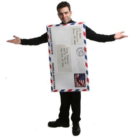 How hard can this really be to make! 😁 Mailman And Love Letter Costume, Themed Family Halloween Costumes, Clever Halloween, Clever Halloween Costumes, Bid Day Themes, Sandwich Board, Diy Envelope, Costume Diy, Spirit Week